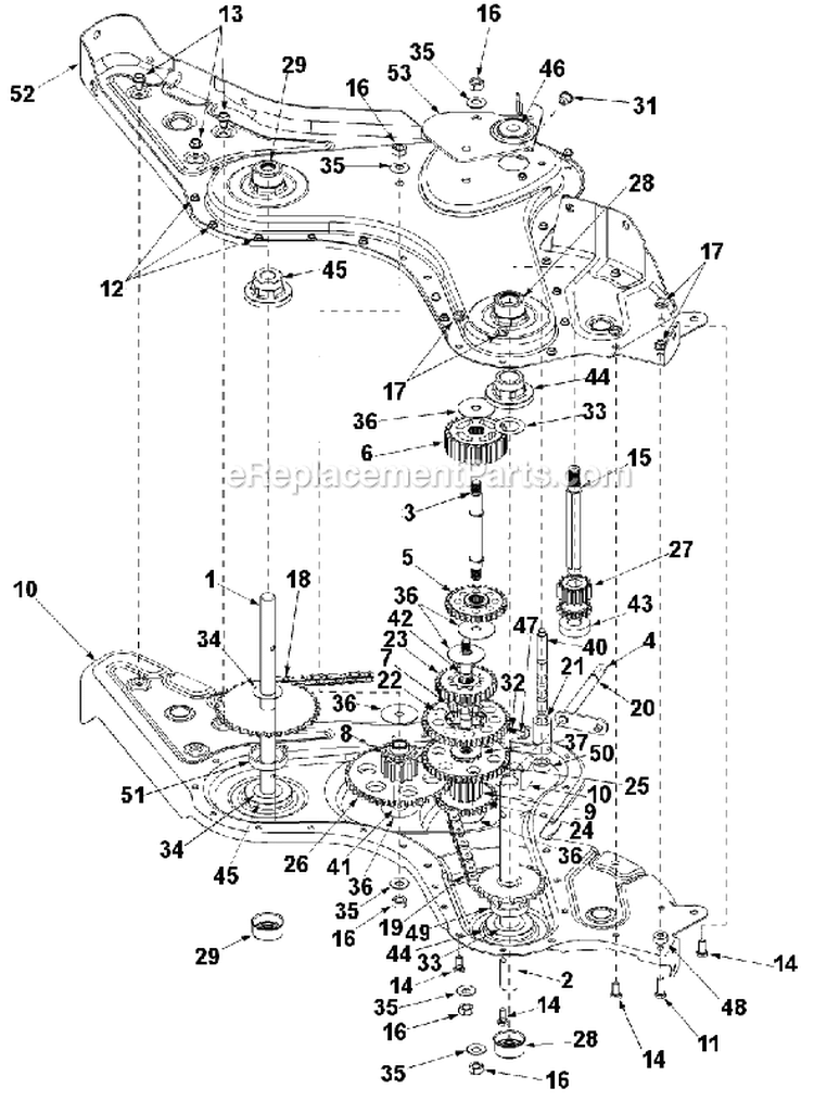 Page B Diagram and Parts List for 21AB454C401 2003 Yard Man Tiller